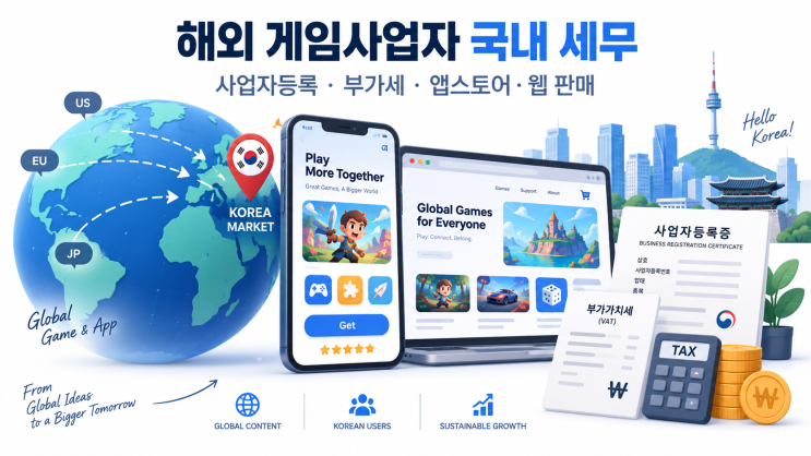 해외 게임·앱 사업자, 한국 사업자등록은 언제 필요할까요?