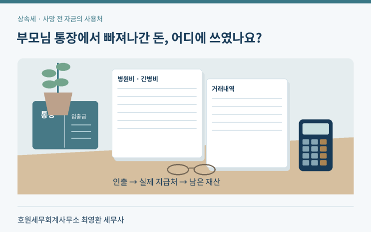상속 전 처분·인출대금의 사용처와 추정상속재산 계산