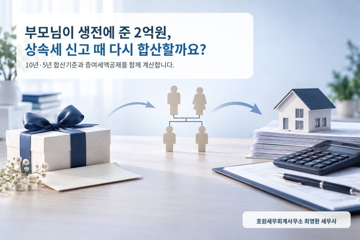 사전증여재산의 상속세 합산기간·평가·증여세액공제 기준