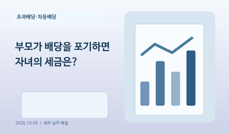 초과배당금액의 증여재산가액과 과세 절차