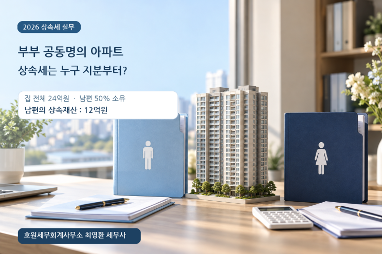 부부 공동명의 주택의 상속재산가액과 배우자 상속공제