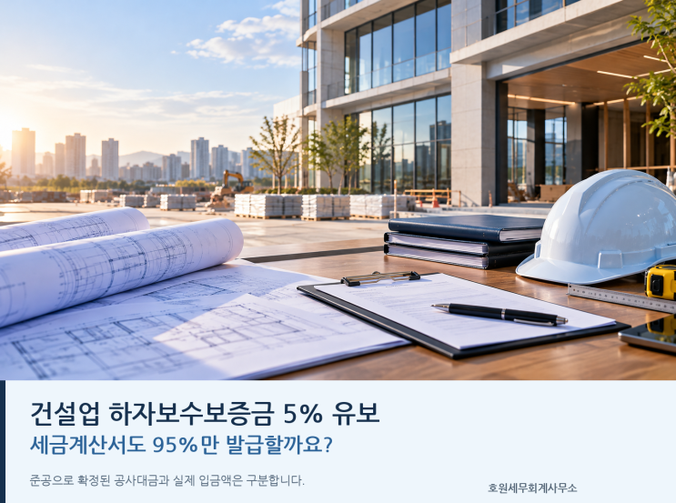하자보수보증금 유보와 공사대금 세금계산서 발급