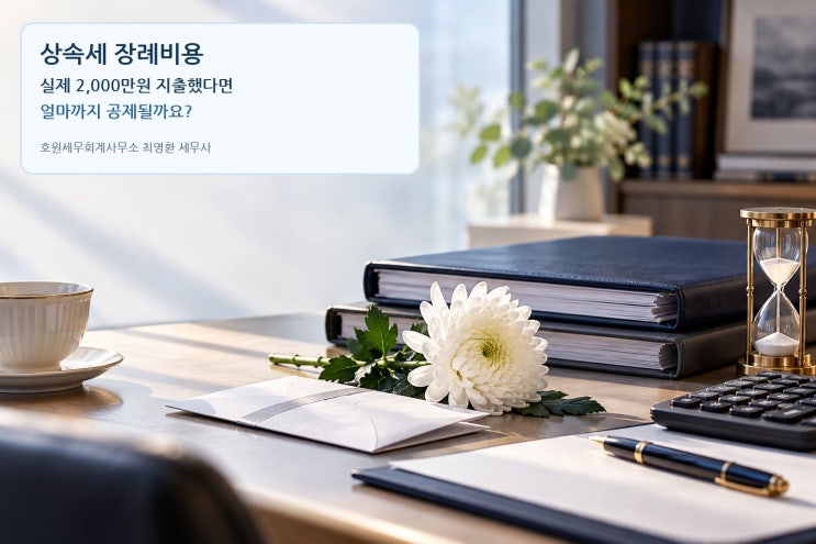 장례비 2,000만원 지출했다면 상속세에서 전액 공제되나요?