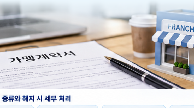 프랜차이즈 가맹계약 중도해지 : 받은 가맹비를 모두 매출취소해야 할까요?