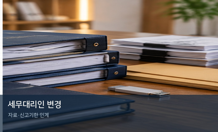 세무사를 연도 중에 변경하면 장부와 세금 신고자료는 어떻게 인계해야 하나요?