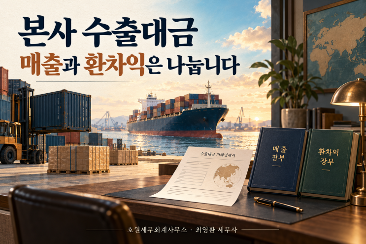 외상수출의 공급가액과 회수 시 환차익을 나누는 기준