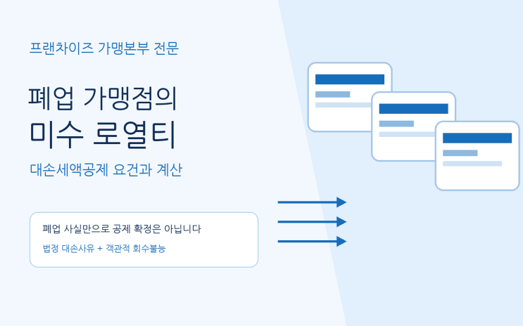 폐업한 가맹점의 미수 로열티 1,100만원, 부가세 100만원을 공제받을 수 있나요?