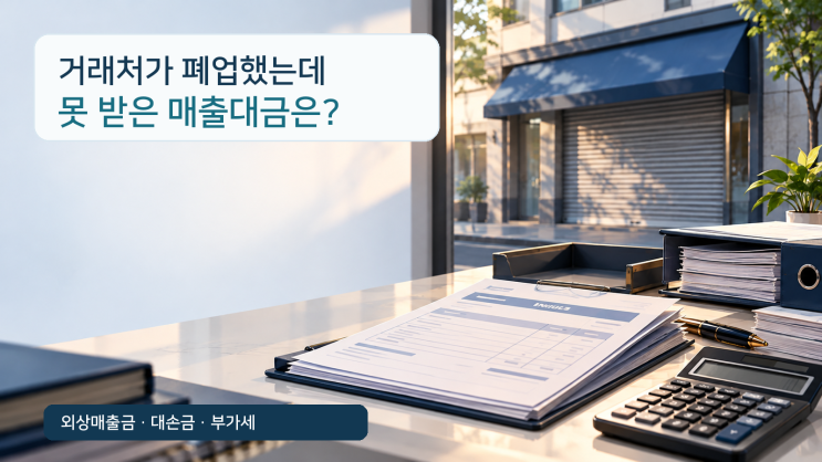 거래처 폐업 후 외상매출금의 대손금·대손세액 판단
